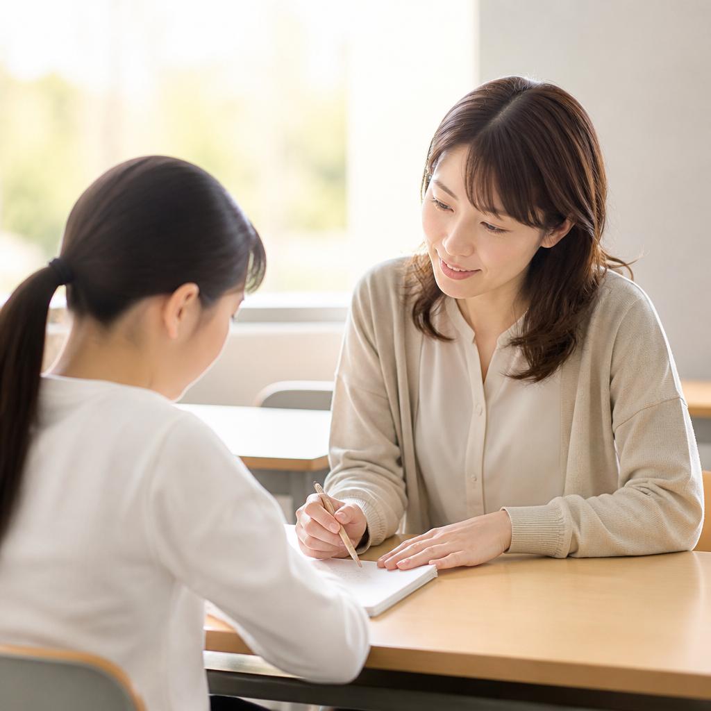 女性講師が寄り添う安心感